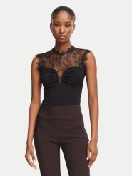 Rinascimento Body CFC0130488003 Czarny Slim Fit. Czarne body Rinascimento, xl, bez wzorów, z syntetyku. Za 469.99 zł.