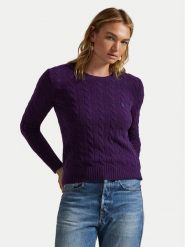 Polo Ralph Lauren Sweter 211971865011 Fioletowy Slim Fit. Fioletowe swetry Polo Ralph Lauren, xxl, bez wzorów, z wełny, bez ramiączek. Za 989.99 zł.