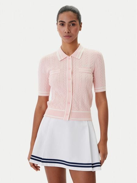 Guess Kardigan V6RR02 Z4652 Różowy Regular Fit. Czerwone kardigany Guess, xxs, z aplikacjami, z syntetyku. Za 399.99 zł.