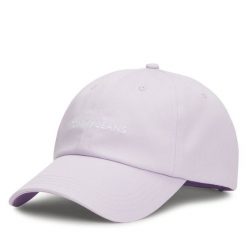Czapka z daszkiem Tommy Jeans. Fioletowe czapki Tommy Jeans, bez wzorów, z jeansu. Za 79.99 zł.