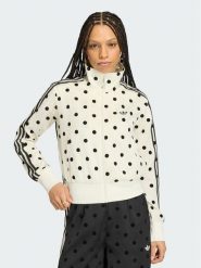 Adidas Bluza Satin Polka Dots Tt Track Top KV1165 Kremowy Regular Fit. Białe bluzy Adidas, m, bez wzorów, z syntetyku, bez kaptura. Za 328.99 zł.