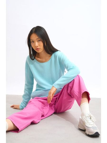 AUTHENTIC CASHMERE Kaszmirowy sweter "Lanfon" w kolorze błękitnym rozmiar: XXL. Niebieskie swetry AUTHENTIC CASHMERE, xxl, bez wzorów, z kaszmiru, bez ramiączek. Za 321.20 zł.