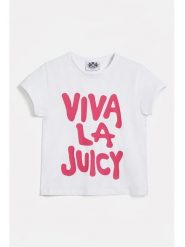 Juicy Couture Koszulka w kolorze białym rozmiar: M. Białe bluzki Juicy Couture, m, bez wzorów, bez kołnierzyka, bez ramiączek. Za 108.99 zł.