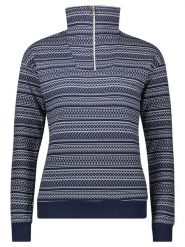 S.Oliver Bluza "Winter Nights" w kolorze granatowo-białym rozmiar: 44/46. Niebieskie bluzy S.Oliver, s, bez wzorów, bez kaptura. Za 52.79 zł.