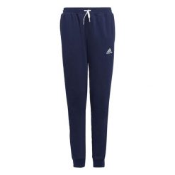 Entrada 22 Sweat Pants. Niebieskie spodnie dresowe Adidas, bez wzorów, z dresówki, do piłki nożnej. Za 121.00 zł.