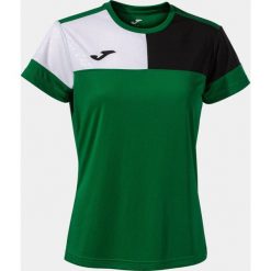 Damska koszulka Joma Camiseta Manga Sky Zielono-Czarna XS. Białe bluzki Joma, xs, bez wzorów, sportowe, bez kołnierzyka, bez ramiączek. Za 153.99 zł.