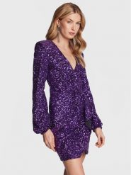 Pinko Sukienka koktajlowa Burano 100130 Y5LQ Fioletowy Regular Fit. Fioletowe sukienki Pinko, xs, bez wzorów, z syntetyku, wizytowe, bez kołnierzyka, bez ramiączek. Za 2,449.00 zł.