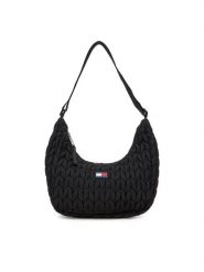 Tommy Jeans Torebka Tjw Urban Quilted AW0AW17546 Czarny. Czarne listonoszki Tommy Jeans, bez wzorów, z jeansu, bez dodatków. Za 389.99 zł.