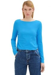 Tom Tailor Koszulka w kolorze niebieskim rozmiar: XL. Niebieskie bluzki Tom Tailor, xl, bez wzorów, bez kołnierzyka, bez ramiączek. Za 57.47 zł.
