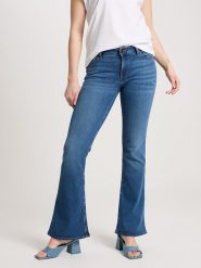 Cross Jeans Dżinsy - Flare fit - w kolorze niebieskim rozmiar: W30/L32. Niebieskie jeansy Cross Jeans, l, z aplikacjami, z podwyższonym stanem. Za 131.74 zł.