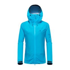 Kurtka turystyczna damska Blackyak HARIANA Gore-Tex przeciwdeszczowa. Niebieskie kurtki sportowe BLACK YAK, m, bez wzorów, z gore-texu, bez kaptura, wspinaczkowe, gore-tex. Za 769.99 zł.