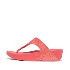 Sandały damskie FitFlop Lulu Glitter PU. Brązowe sandały FIT FLOP, bez wzorów, bez obcasa, bez zapięcia. Za 397.00 zł.