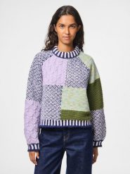 Pieces Sweter w kolorze fioletowym rozmiar: XS. Różowe swetry Pieces, xs, bez wzorów, bez ramiączek. Za 149.66 zł.