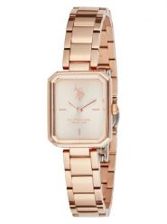 U.S. Polo Assn. Zegarek kwarcowy w kolorze różowozłotym rozmiar: onesize. Czerwone, analogowe zegarki U.S. Polo Assn., metalowe. Za 217.99 zł.