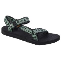 Sandały damskie, Teva W Original Universal Sandals. Czarne sandały Teva, bez wzorów, z gumy, sportowe, bez obcasa, bez zapięcia. Za 229.00 zł.
