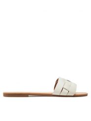 ONLY Shoes Klapki Onlfeli-3 15335548 Biały. Białe klapki ONLY SHOES, bez wzorów, ze skóry, bez obcasa. Za 149.99 zł.