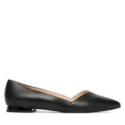 Baleriny HÖGL. Czarne baleriny Högl, bez wzorów, bez obcasa. Za 699.99 zł.