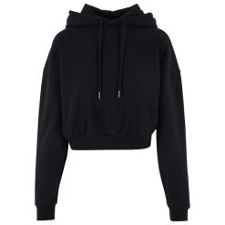 Damska Bluza Z Kapturem O Wysokiej Gramaturze. Czarne bluzy Urban Classics, xl, bez wzorów, z kapturem. Za 211.99 zł.