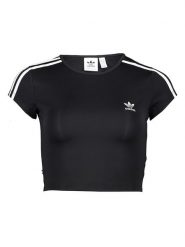 Adidas Koszulka "Adicolor" w kolorze czarnym rozmiar: 34. Czarne bluzki Adidas, bez wzorów, bez kołnierzyka, bez ramiączek. Za 75.16 zł.