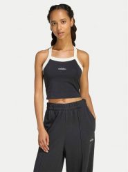 Adidas Top Seasonal Essentials Colorpop KC3936 Czarny Slim Fit. Czarne topy Adidas, s, bez wzorów, z bawełny, bez kołnierzyka, bez ramiączek. Za 109.99 zł.