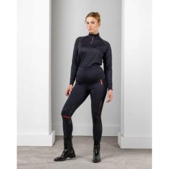Damskie legginsy jeździeckie o średniej przyczepności eaSt Reggings® R1. Czarne legginsy EAST, l, bez wzorów, z elastanu, z podwyższonym stanem. Za 559.10 zł.