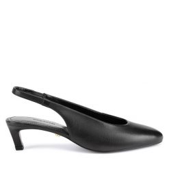 Sandały Gino Rossi. Czarne sandały Gino Rossi, bez wzorów, bez obcasa, na szpilce, bez zapięcia. Za 299.99 zł.