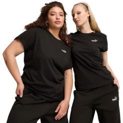 Koszulka Puma Ess Small No. 1 Logo Tee, Kobiety. Czarne koszulki sportowe Puma, bez wzorów, z bawełny, bez ramiączek. Za 69.99 zł.