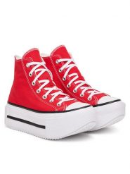 Converse Trampki Chuck Taylor All Star Lift Double Stack A15542C Czerwony. Czerwone trampki Converse, bez wzorów, z materiału, bez zapięcia. Za 449.99 zł.