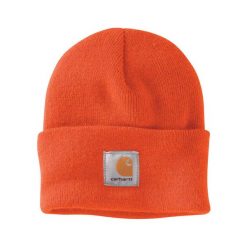 Czapka zimowa Carhartt Acrylic Watch Hat. Brązowe czapki Carhartt, bez wzorów. Za 79.00 zł.