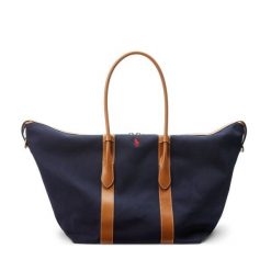 Torebka Polo Ralph Lauren. Niebieskie shopper Polo Ralph Lauren, bez wzorów, bez dodatków. Za 2,699.00 zł.
