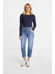 Rich & Royal Koszulka w kolorze granatowym rozmiar: XL. Niebieskie bluzki Rich & Royal, xl, bez wzorów, prążkowane, bez kołnierzyka, bez ramiączek. Za 121.99 zł.