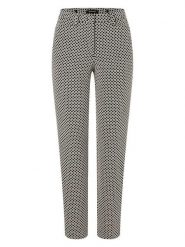 More & More Spodnie w kolorze czarno-beżowym rozmiar: 46. Brązowe spodnie materiałowe More & More, na co dzień, bez wzorów, z materiału. Za 130.81 zł.