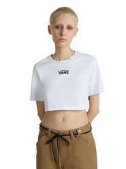 Vans Koszulka w kolorze białym rozmiar: M. Białe bluzki Vans, m, bez wzorów, z bawełny, bez kołnierzyka, bez ramiączek. Za 83.62 zł.
