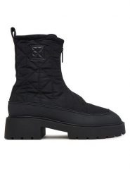 Calvin Klein Botki Chunky Zip Boot Mat Mix Aop Em HW0HW03205 Brązowy ciemny. Brązowe botki Calvin Klein, bez wzorów, z materiału, bez obcasa, na płaskiej podeszwie, bez zapięcia. Za 749.99 zł.