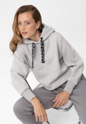 Bluza z kapturem B-ROSI. Szare bluzy Volcano, s, bez wzorów, z bawełny, z kapturem. Za 169.99 zł.