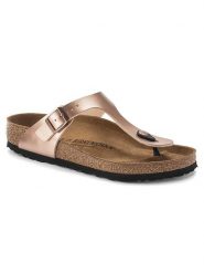 Birkenstock Japonki "Gizeh" w kolorze jasnoróżowym rozmiar: 39. Różowe klapki Birkenstock, bez wzorów, z otwartym noskiem, bez obcasa. Za 376.86 zł.