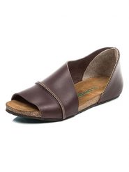 Comfortfusse Skórzane sandały w kolorze brązowym rozmiar: 37. Brązowe sandały Comfortfüße, bez wzorów, klasyczne, z otwartym noskiem, bez obcasa, bez zapięcia. Za 252.99 zł.