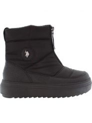 U.S. Polo Assn. Botki w kolorze czarnym rozmiar: 36. Czarne botki U.S. Polo Assn., bez wzorów, bez obcasa, na platformie, bez zapięcia. Za 244.95 zł.