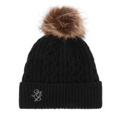 Czapka Liu Jo. Czarne czapki Liu Jo, bez wzorów. Za 249.99 zł.