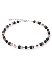 COEUR DE LION Naszyjnik z kryształami Swarovski - dł. 42 cm rozmiar: onesize. Szare naszyjniki COEUR DE LION, z kryształem, srebrne. Za 426.40 zł.