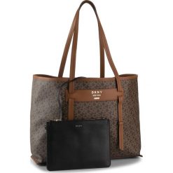 Torebka DKNY - R92AJC42 Moch Lg/Drftwd 5MF. Brązowe shopper DKNY, bez wzorów, ze skóry ekologicznej, bez dodatków. W wyprzedaży za 639.00 zł.