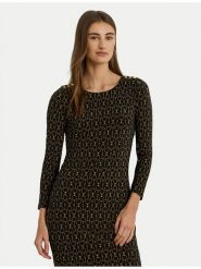 LAUREN RALPH LAUREN Sukienka codzienna 200980037001 Czarny Slim Fit. Czarne sukienki Lauren Ralph Lauren, na co dzień, bez wzorów, z syntetyku, bez kołnierzyka, bez ramiączek, proste. Za 1,199.00 zł.