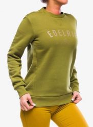Bluza bawełniana damska Edelrid Spotter Crew. Zielone bluzy EDELRID, xs, bez wzorów, z bawełny, bez kaptura. Za 235.05 zł.