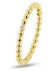 Les Favorites Pozłacany pierścionek z cyrkoniami rozmiar: 52. Żółte pierścionki Les Favorites, z cyrkonią, pozłacane. Za 86.99 zł.