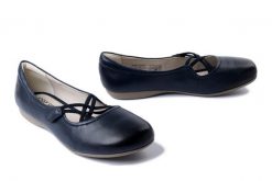 JOSEF SEIBEL 87239 971 530 Fiona 39 ocean, baleriny damskie. Niebieskie baleriny Josef Seibel, bez wzorów, ze skóry, bez obcasa. Za 251.93 zł.