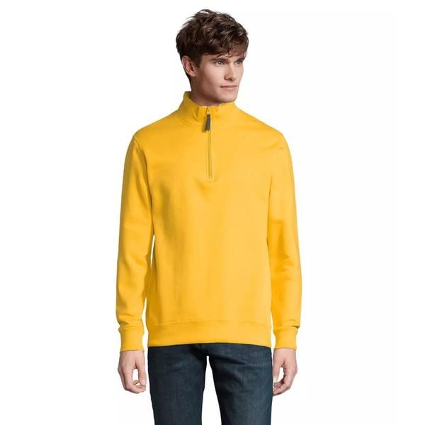Bluza z kołnierzem i zapięciem Sol's Stan. Czerwone bluzy SOL'S, s, bez wzorów, z bawełny, bez kaptura. Za 125.15 zł.