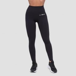 Legginsy damskie fitness z wysokim pasem czarne Essence. Czarne legginsy GYMBEAM, xl, bez wzorów, z elastanu. Za 85.90 zł.