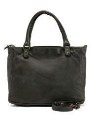 Melina C Skórzana torebka w kolorze ciemnozielonym - 38 x 28 x 18 cm rozmiar: onesize. Zielone torby na ramię Melina C, bez wzorów, z materiału, przez ramię, bez dodatków. Za 565.99 zł.