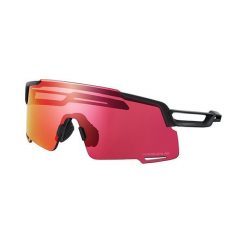Czarne okulary przeciwsłoneczne Shimano CE-Equinox 5. Czerwone okulary przeciwsłoneczne Shimano, bez wzorów, sportowe. Za 518.40 zł.