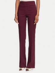 Rinascimento Spodnie materiałowe CFC0130140003 Bordowy Flare Fit. Czerwone spodnie materiałowe Rinascimento, xs, bez wzorów, z materiału. Za 464.99 zł.